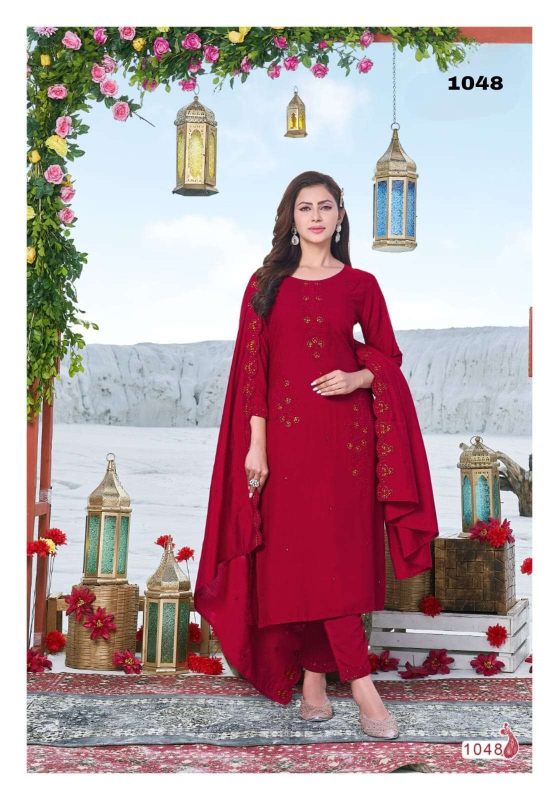 SEHER VOL 7 BY VIVILS BRAND PRESENTS HEAVY RAYON 16KG CODING AND HANDWORK STRAIGHT KURTI WITH PANT AND DUPATTA-1048-2-2023-02-27_15_54_10